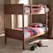 Baxton Studio Elsie Walnut Brown Finished Wood Twin Size Bunk Bed 157-9636 - alternate 7
